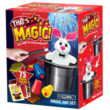 That's Magic Magic Hat Set - Featuring 75 Fun Easy Tricks and For Young Magicians - Helps Build Child's Motor Skills and Confidence - Includes Plush