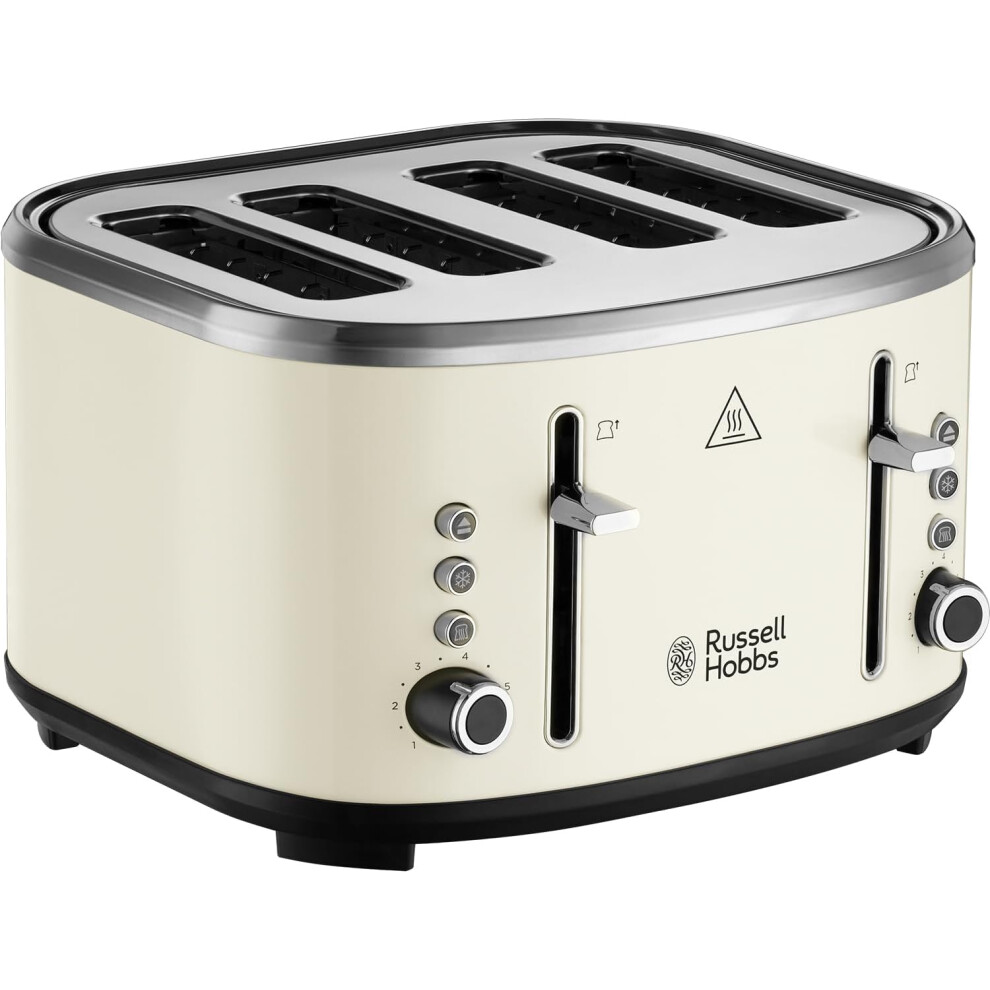 Russell Hobbs Stylevia Cream 4 Slice Wide Slot Toaster 26291