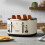 Russell Hobbs Russell Hobbs Stylevia Cream 4 Slice Wide Slot Toaster 26291 2