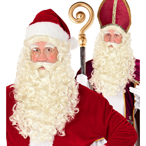 Father Christmas / St Nicolas Wig & Beard Set