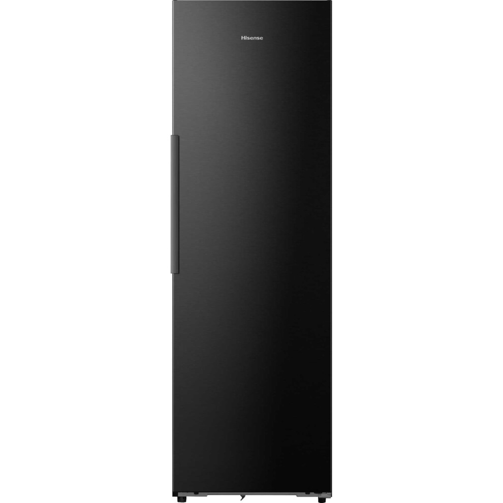 Hisense Rl5k370gsfc Kitchenfit 372L Freestanding Fridge - Black Glass