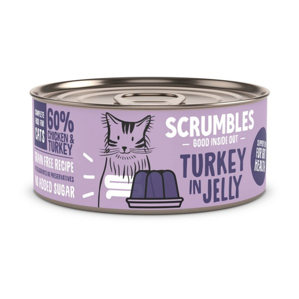 Scrumbles Wet Cat Jelly Turkey 80g