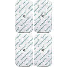(4) Tens Electrode Pads 5x10cm Self-Adhesive Electrodes with 3.5mm Stud Connection Compatible with Beurer, Sanitas, Boots, Kinetik Tens Devices