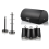 Swan Swan Serenity Black Bread Bin, Canisters, Mug Tree & Towel Pole Set 1
