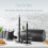 Swan Swan Serenity Black Bread Bin, Canisters, Mug Tree & Towel Pole Set 11