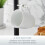 Swan Swan Serenity Black Bread Bin, Canisters, Mug Tree & Towel Pole Set 14