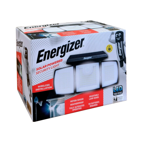 Energizer Energizer PIR Solar LED Security Light With Adjustable Lamp Heads 1