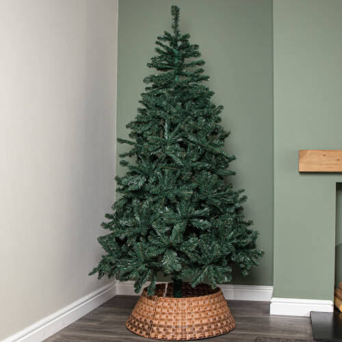 Samuel Alexander 48/70cm Samuel Alexander Large KD Plastic Wicker Tree Skirt in Brown 1