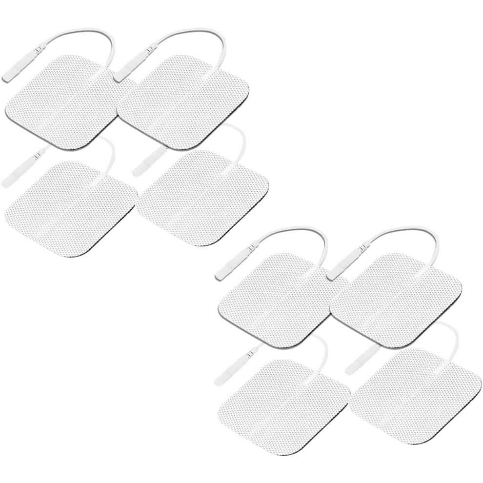 (8) Healthcare World Tens Electrode Pads Superior Long Lasting Self-Adhesive Electrodes 5x5cm Compatible With Most Tens Machines