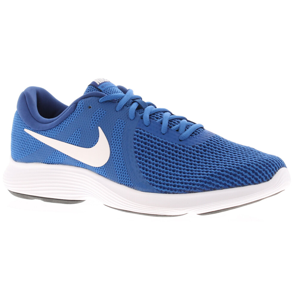 (Blue, 9 (Adults')) Nike Mens Running Trainers Revolution 4 Lace Up blue UK Size