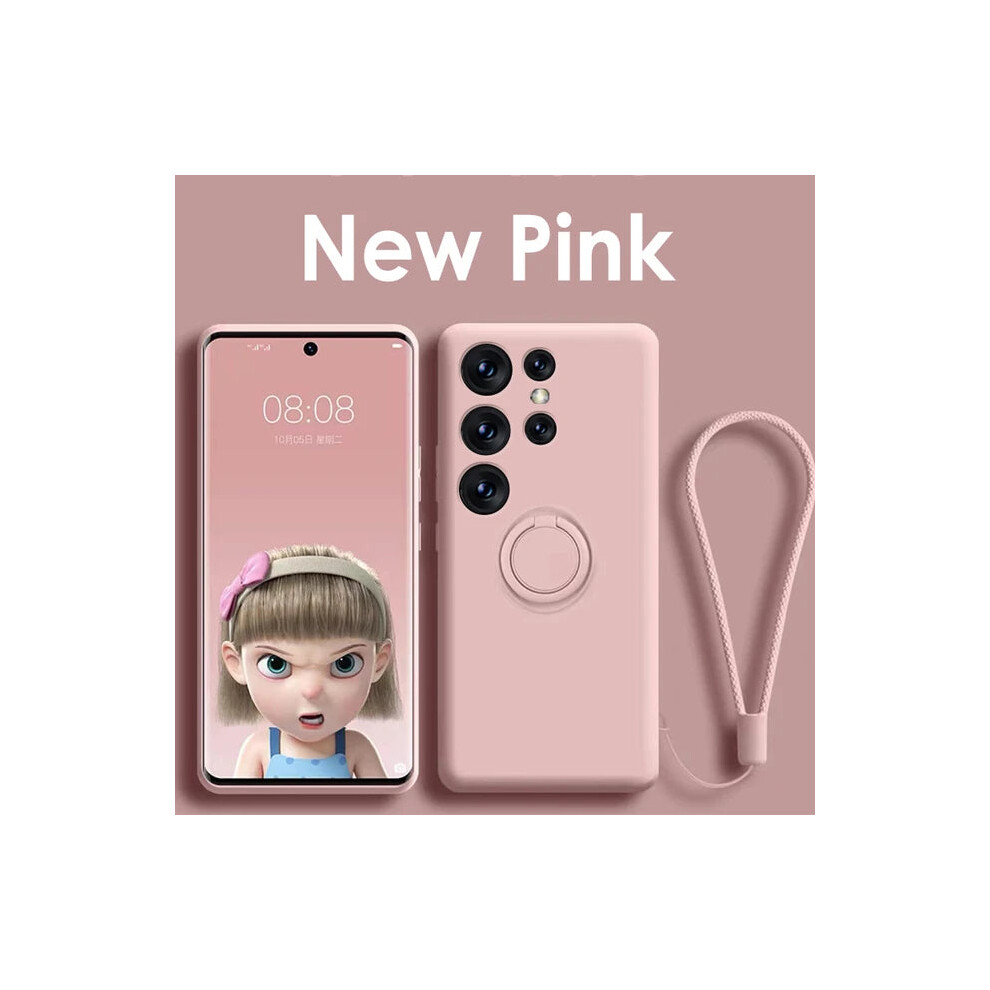 Lalique (, S21 Fe) Magnetic Holder Case For Samsung Galaxy S24 S23 S22 S21 S20 Fe Note 20 A54 A53 Pink