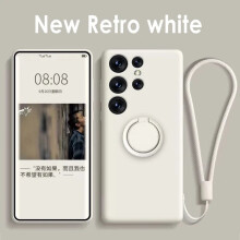 (White, S21 Plus) Magnetic Holder Case For Samsung Galaxy S24 S23 S22 S21 S20 FE Note 20 A54 A53