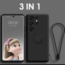 (Black, S20) Magnetic Holder Case For Samsung Galaxy S24 S23 S22 S21 S20 FE Note 20 A54 A53