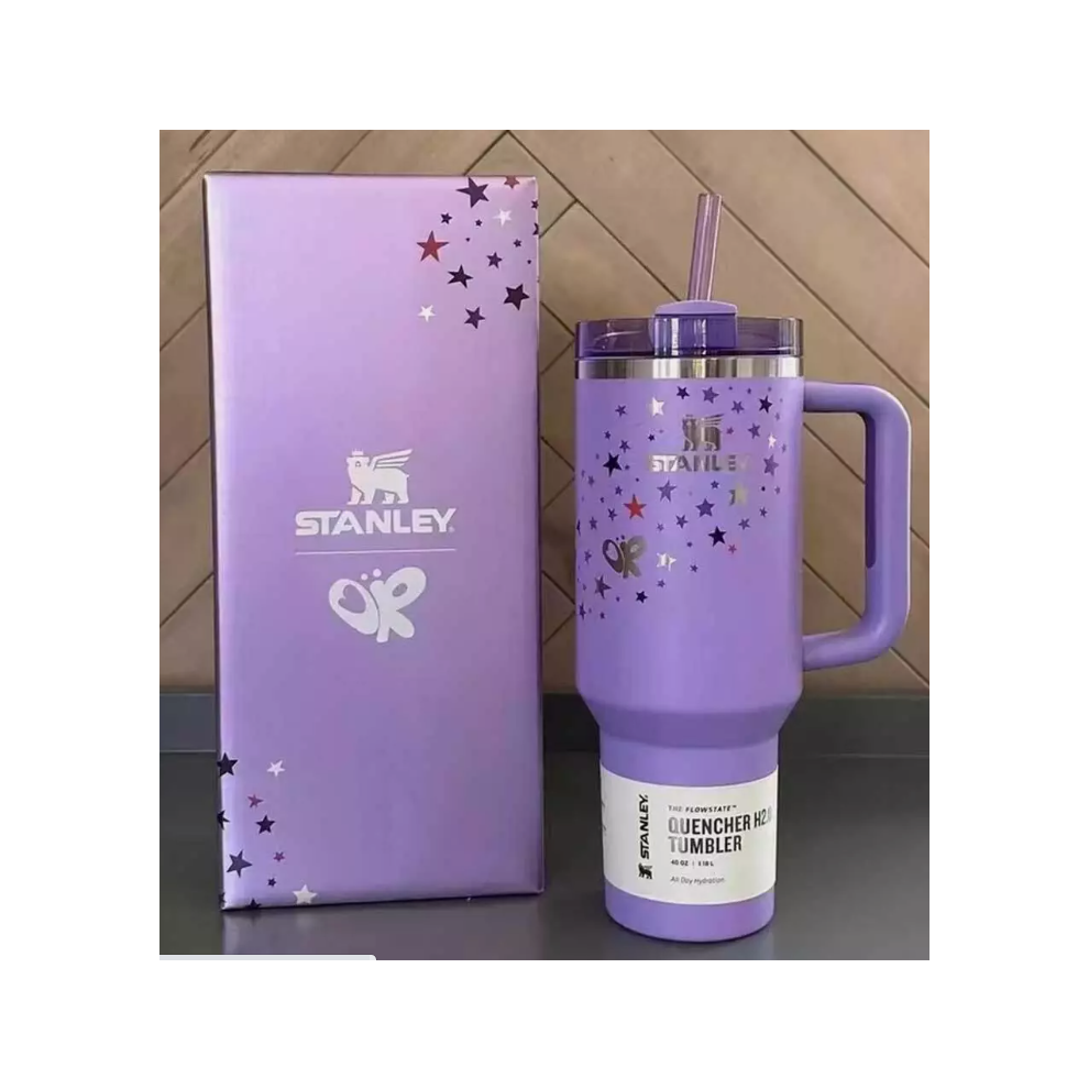 Stanley 1913 (Purple1) For Stanley Olivia Rodrigo Quencher H2.0 Flowstate Tumbler 40Oz Xmas Gift