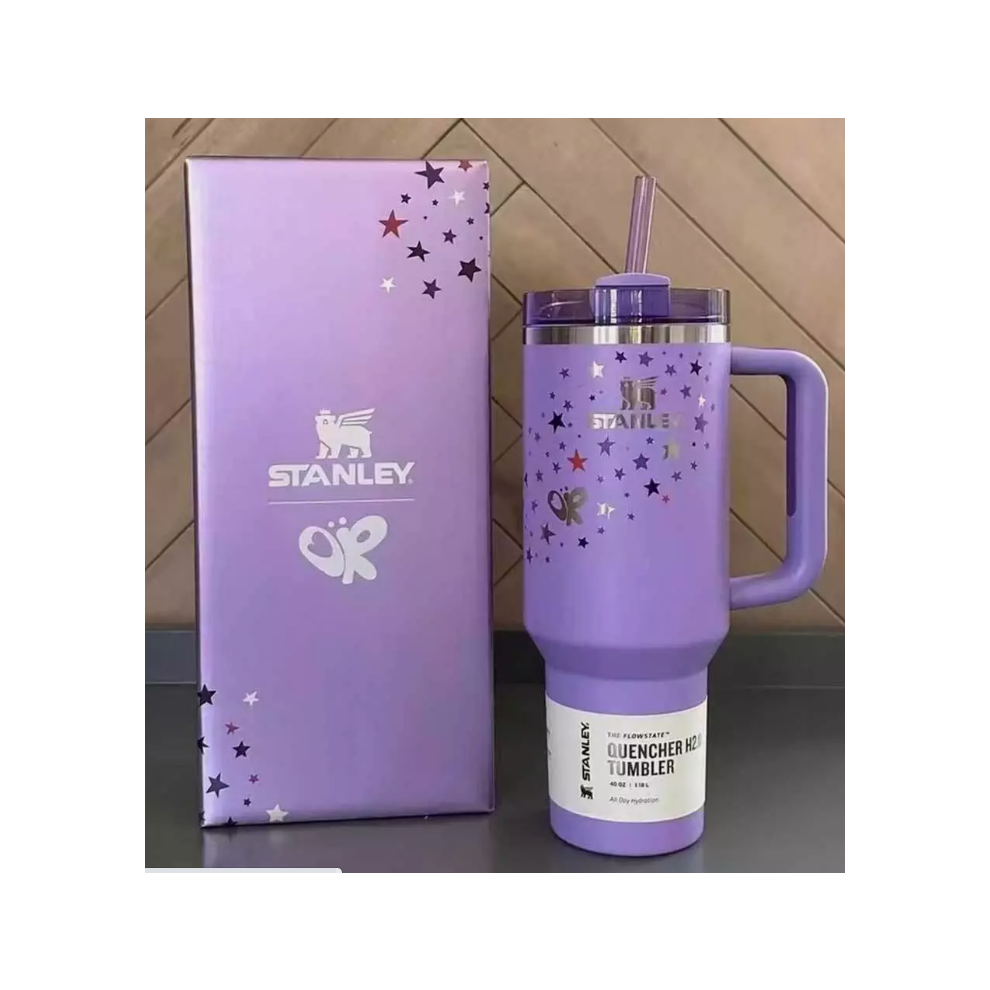 (Purple1) For Stanley Olivia Rodrigo Quencher H2.0 Flowstate Tumbler 40oz Xmas Gift