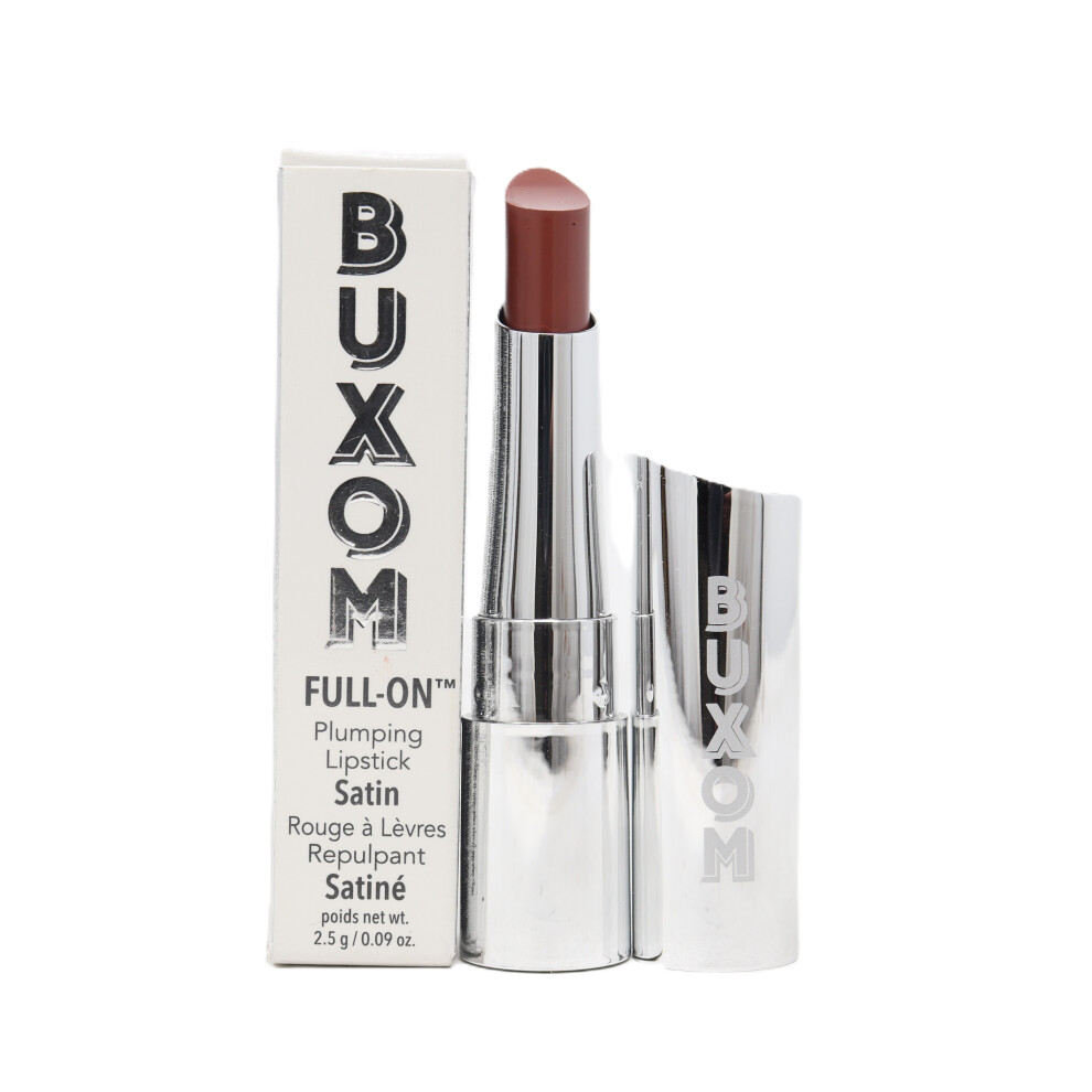 (Chocolate) Buxom Full-On Satin Plumping Lipstick  0.09oz/2.5g New With Box