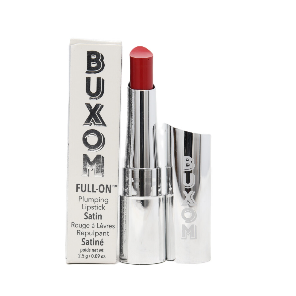 (Red My Lips) Buxom Full-On Satin Plumping Lipstick  0.09oz/2.5g New With Box