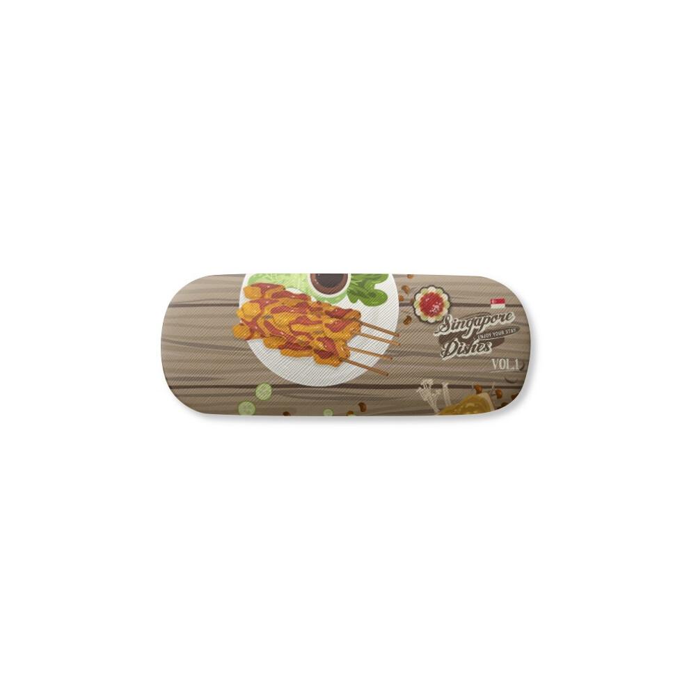 Diythinker Traditional Singapore Crusine Glasses Case Eyeglasses Hard Shell Storage Spectacle Box