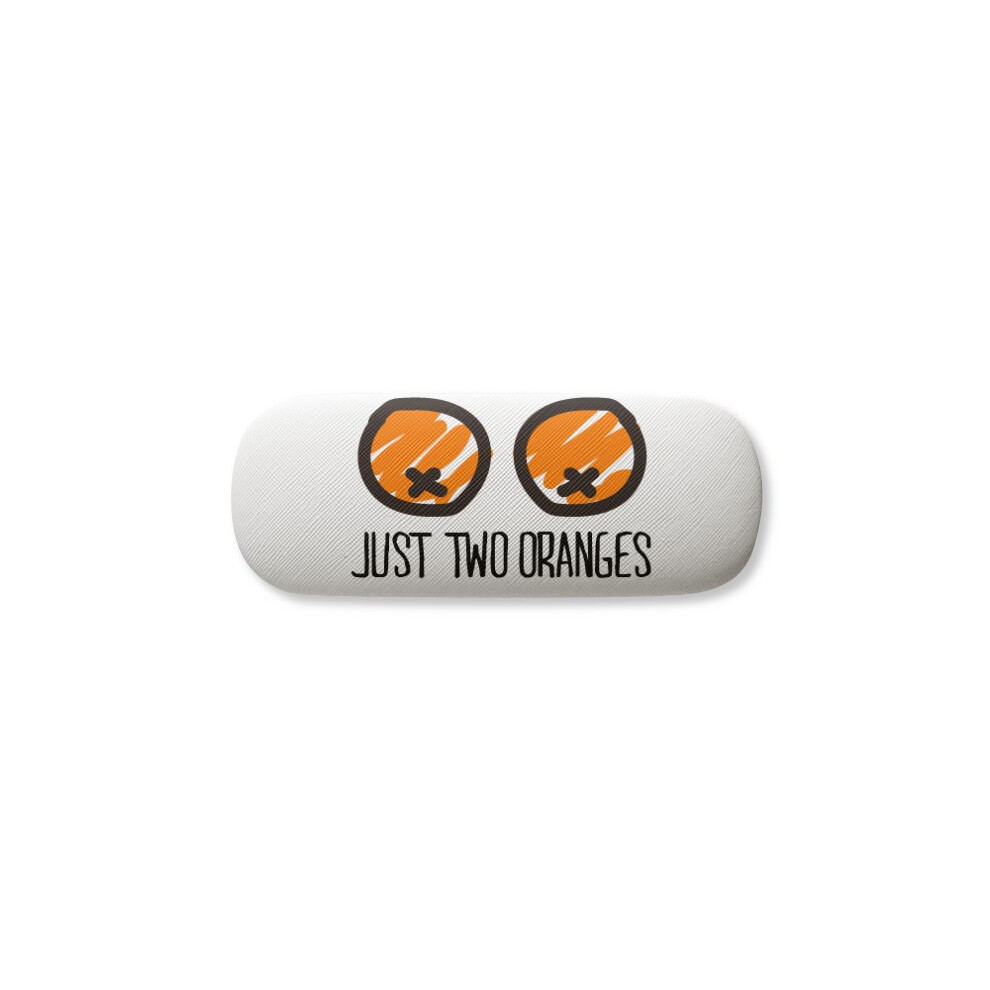 Diythinker Orange Just S Drawing Funny Glasses Case Eyeglasses Hard Shell Storage Spectacle Box