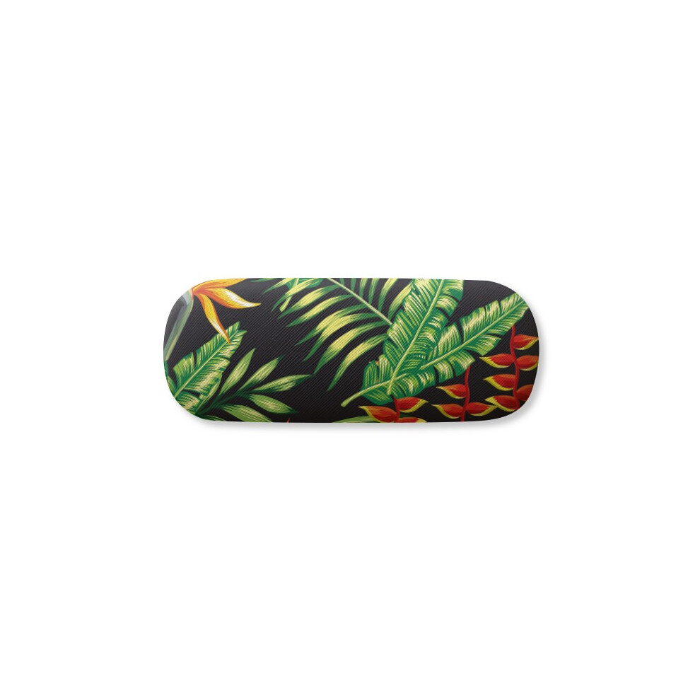 Diythinker Tropical Drawing Art Glasses Case Eyeglasses Hard Shell Storage Spectacle Box