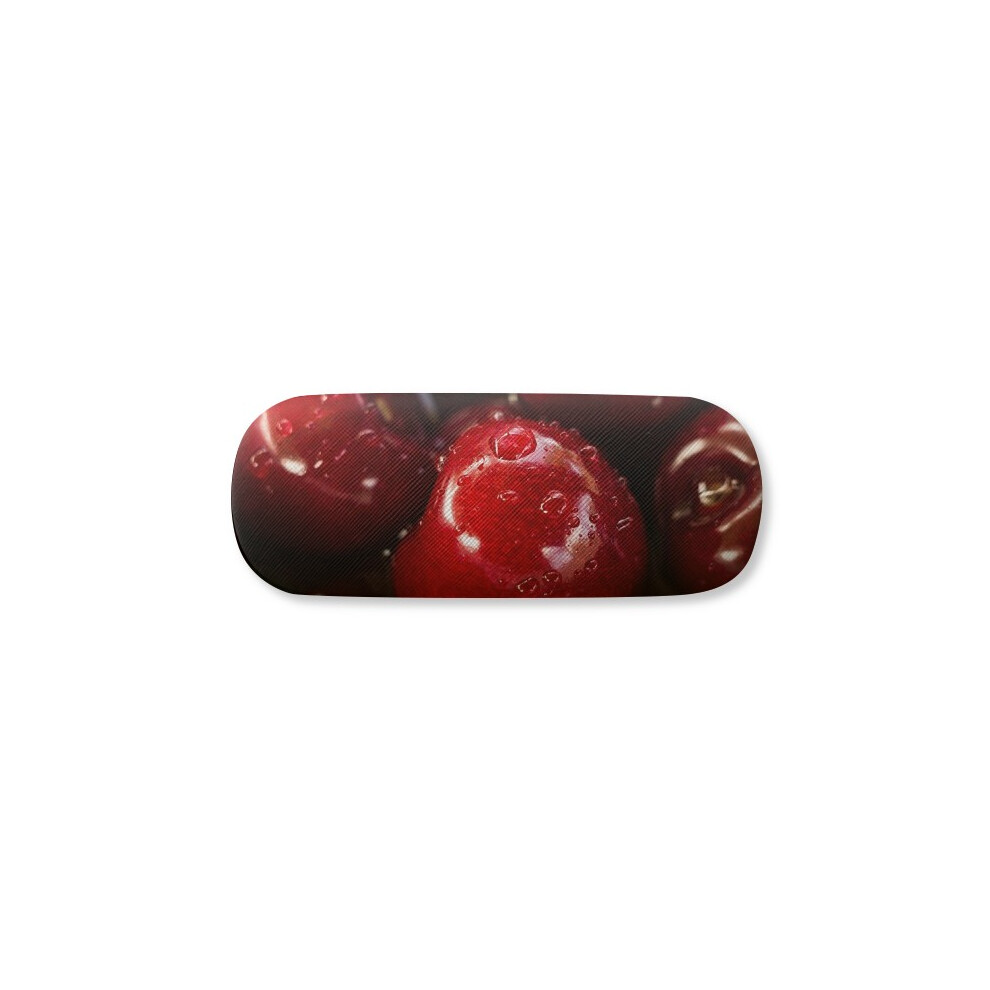 Diythinker Red Temperate Fruits Picture Cherry Glasses Case Eyeglasses Hard Shell Storage Spectacle Box