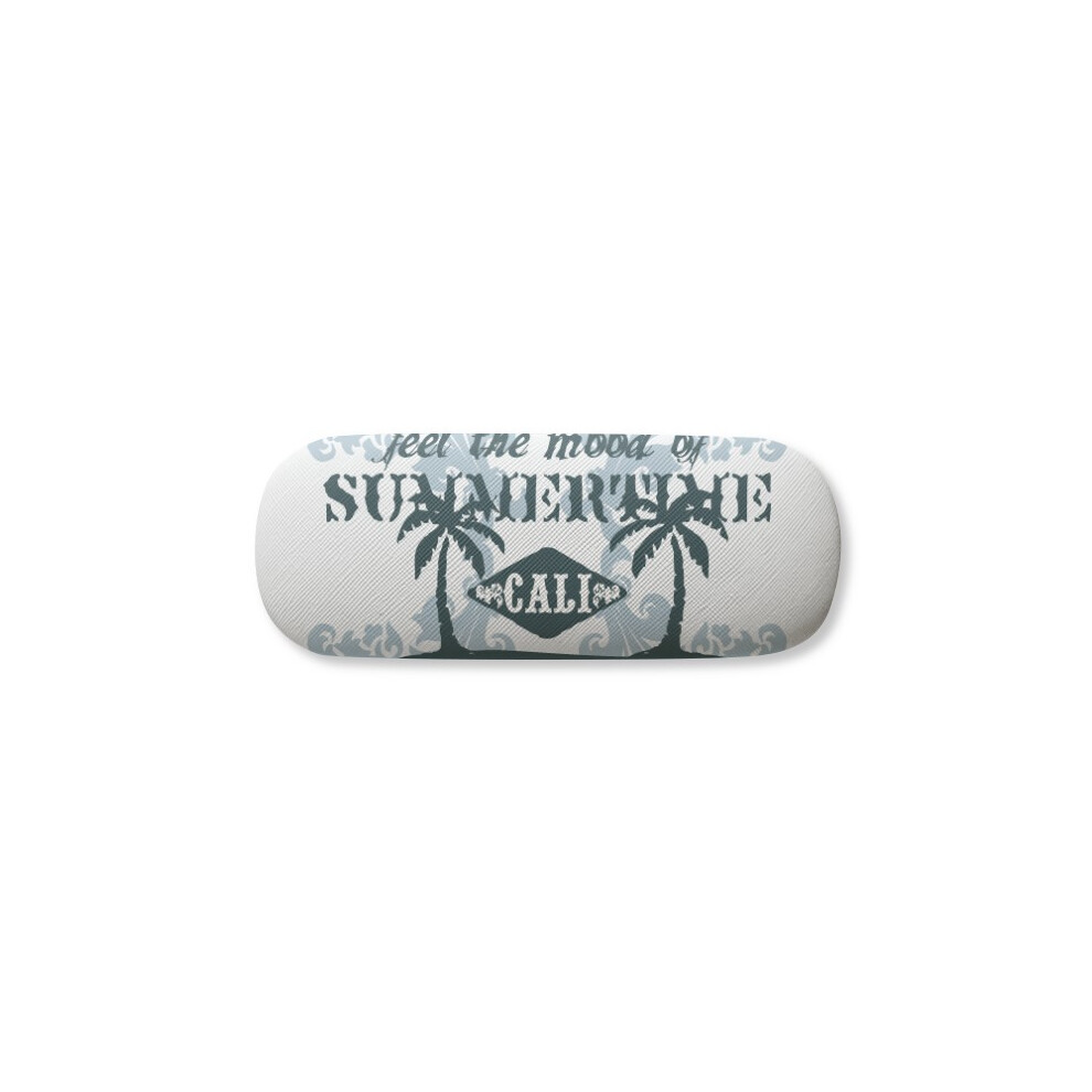 Diythinker Beach Coconut Tree Text Pattern Glasses Case Eyeglasses Hard Shell Storage Spectacle Box