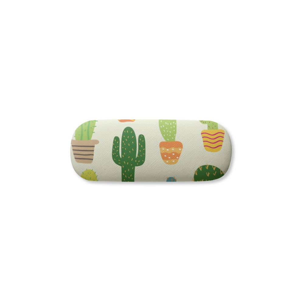 Diythinker Potted Cactus Succulents Pattern Glasses Case Eyeglasses Hard Shell Storage Spectacle Box