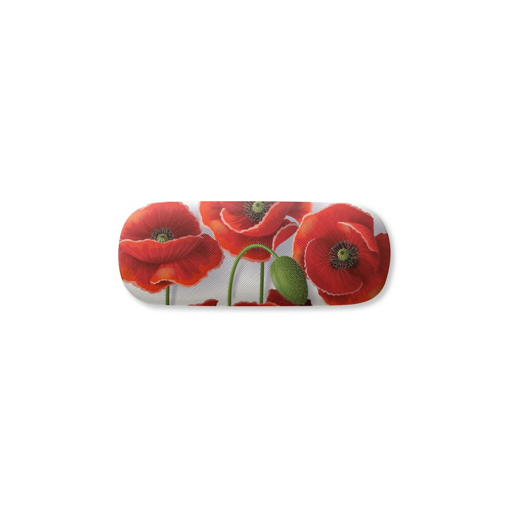 Diythinker Red Flowers Painting Corn Petals Fruit Glasses Case Eyeglasses Hard Shell Storage Spectacle Box