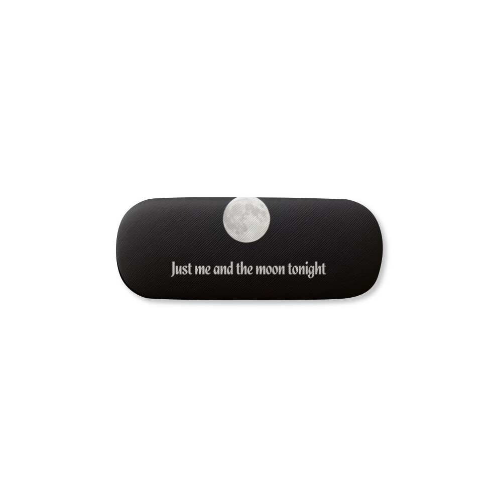 Diythinker Me And Moon Photo Art Glasses Case Eyeglasses Hard Shell Storage Spectacle Box
