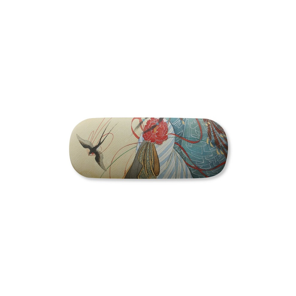 Diythinker Swallows Chinese Antique Illustrator Glasses Case Eyeglasses Hard Shell Storage Spectacle Box