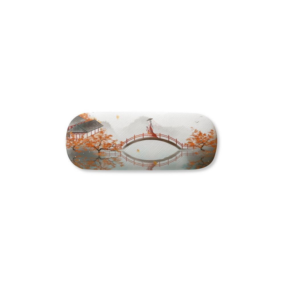Diythinker Autumn Chinese Style Watercolor Glasses Case Eyeglasses Hard Shell Storage Spectacle Box