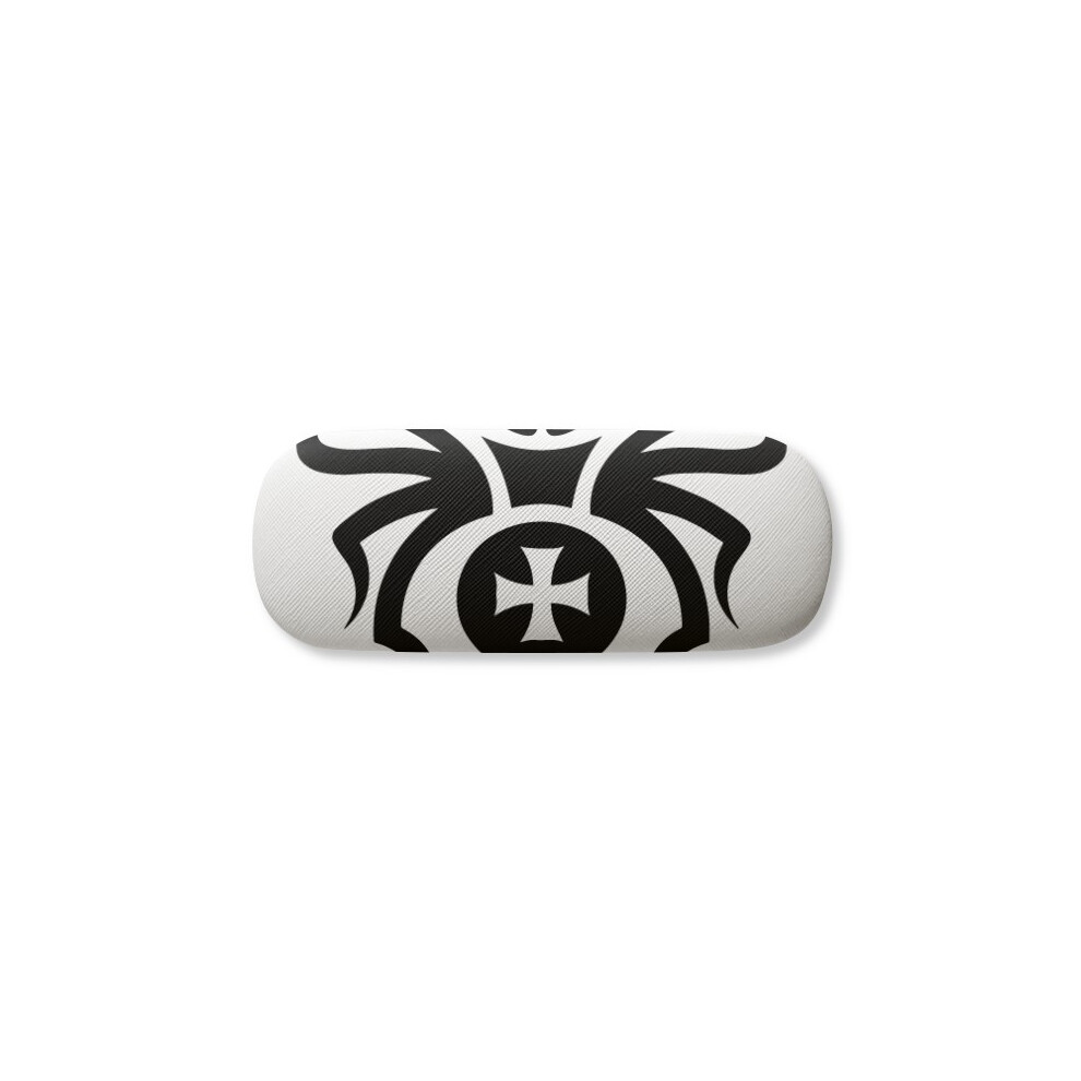 Diythinker Black Insect Spider Pattern Illustration Glasses Case Eyeglasses Hard Shell Storage Spectacle Box