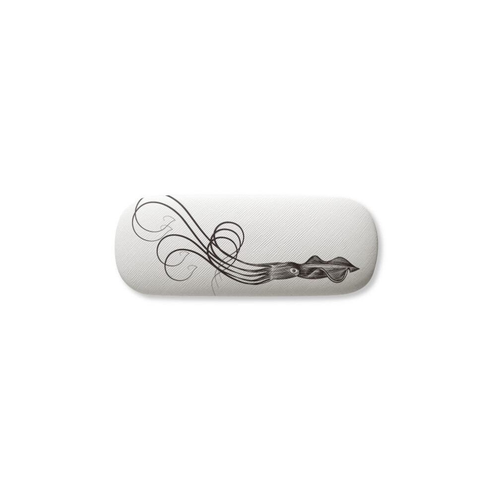 Diythinker Black Marine Life Octopus Illustration Glasses Case Eyeglasses Hard Shell Storage Spectacle Box