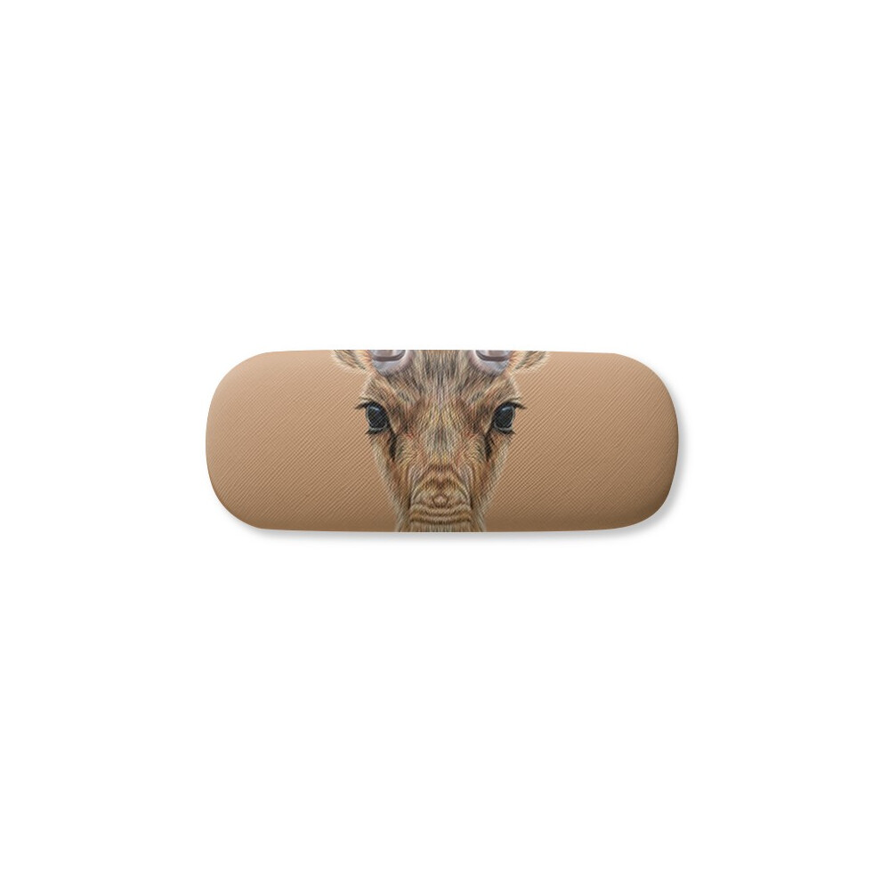 Diythinker Brown Saiga Antelope Animal Glasses Case Eyeglasses Hard Shell Storage Spectacle Box