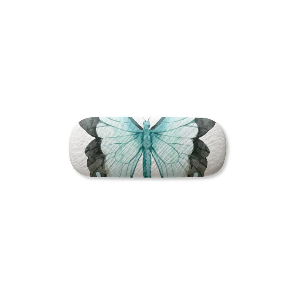 Diythinker Blue With Wings Glasses Case Eyeglasses Hard Shell Storage Spectacle Box
