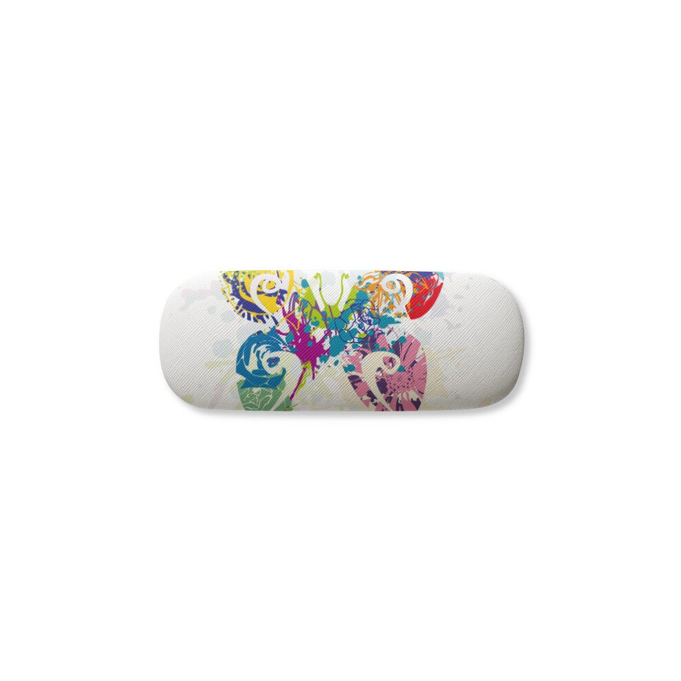 Diythinker With Floral Patterns Glasses Case Eyeglasses Hard Shell Storage Spectacle Box
