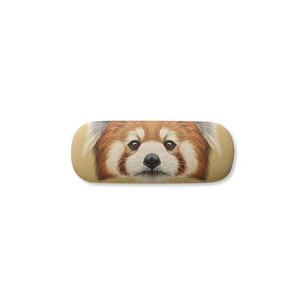 Diythinker Red Chestnut Panda Animal Glasses Case Eyeglasses Hard Shell Storage Spectacle Box