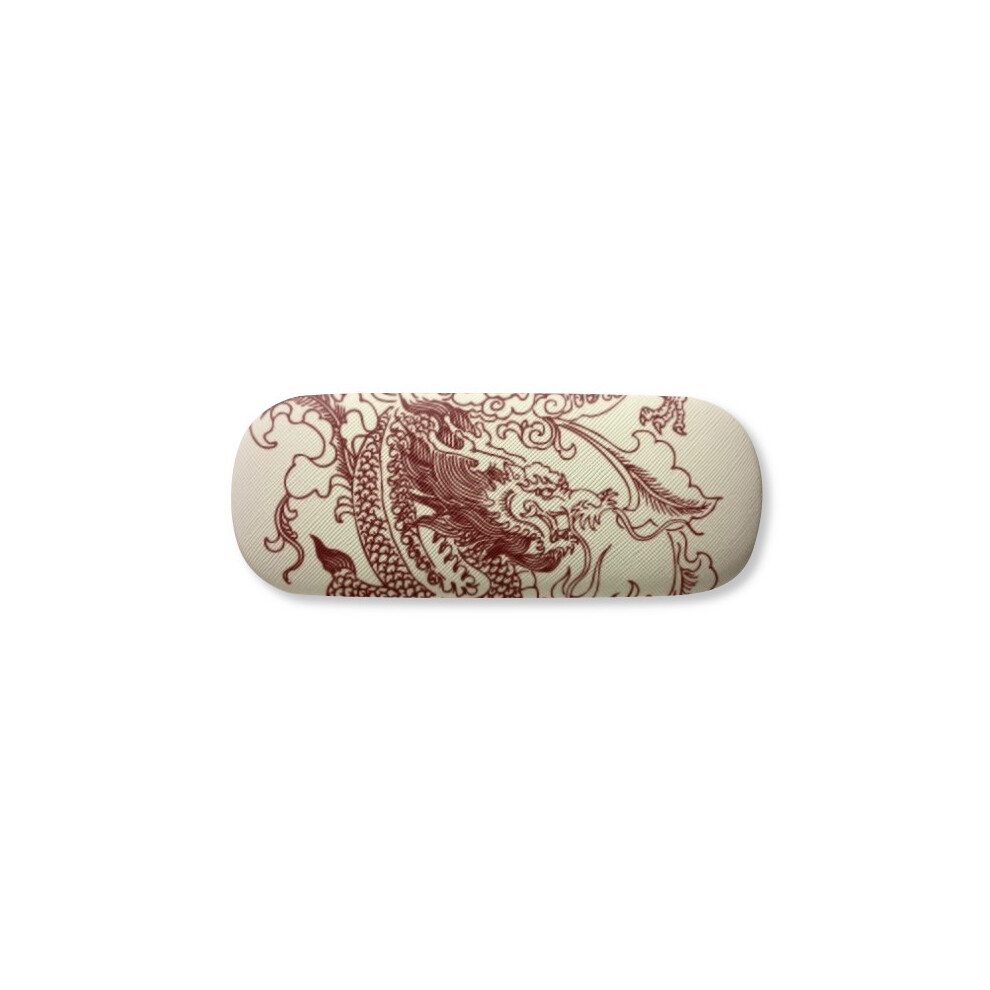 Diythinker Chinese Dragon Animal Portrait Glasses Case Eyeglasses Hard Shell Storage Spectacle Box
