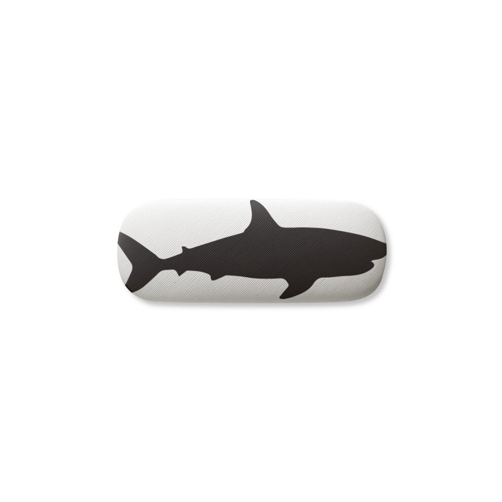 Diythinker Blue Docile Ocean Shark Fierce Fish Glasses Case Eyeglasses Hard Shell Storage Spectacle Box