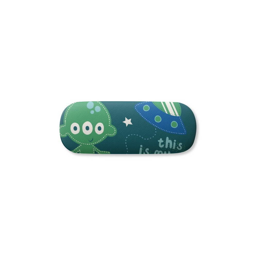 Diythinker Universe And Alien Hello Alien Glasses Case Eyeglasses Hard Shell Storage Spectacle Box