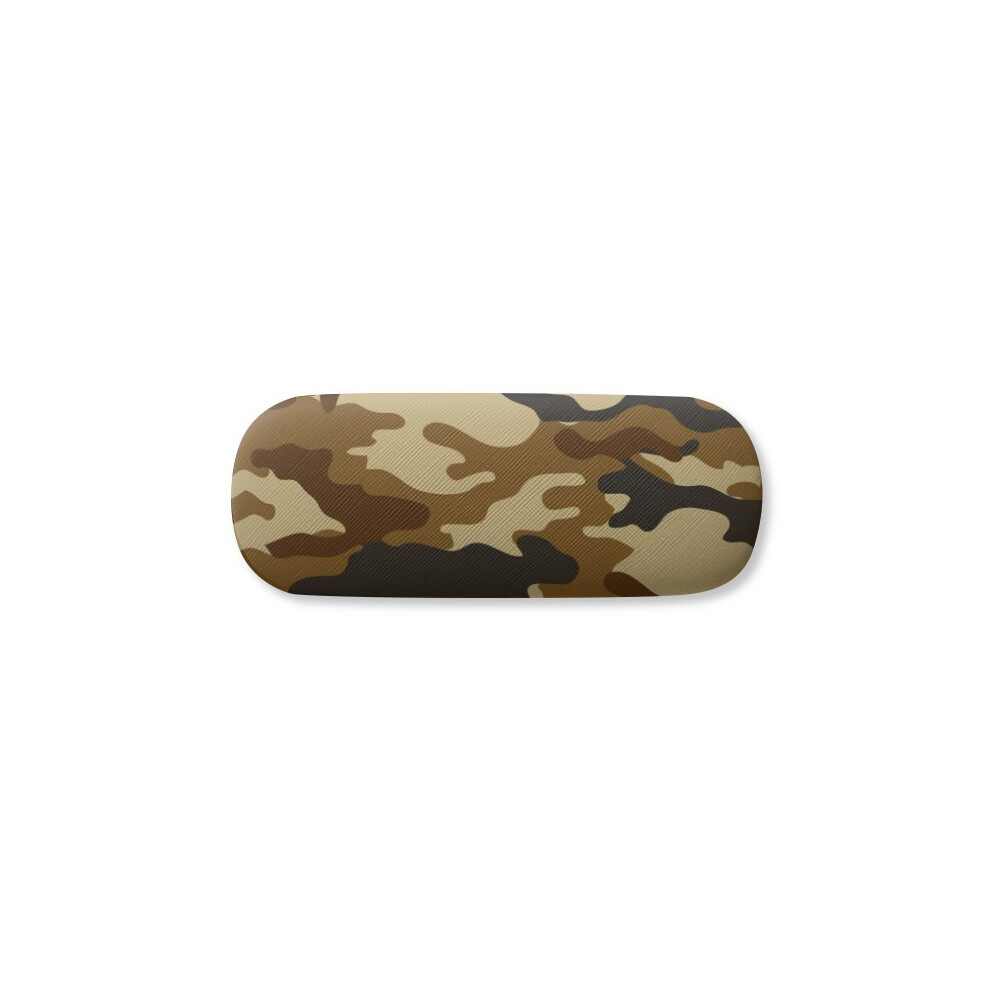 Diythinker Grain Camouflage Line Art Illustration Pattern Glasses Case Eyeglasses Hard Shell Storage Spectacle Box