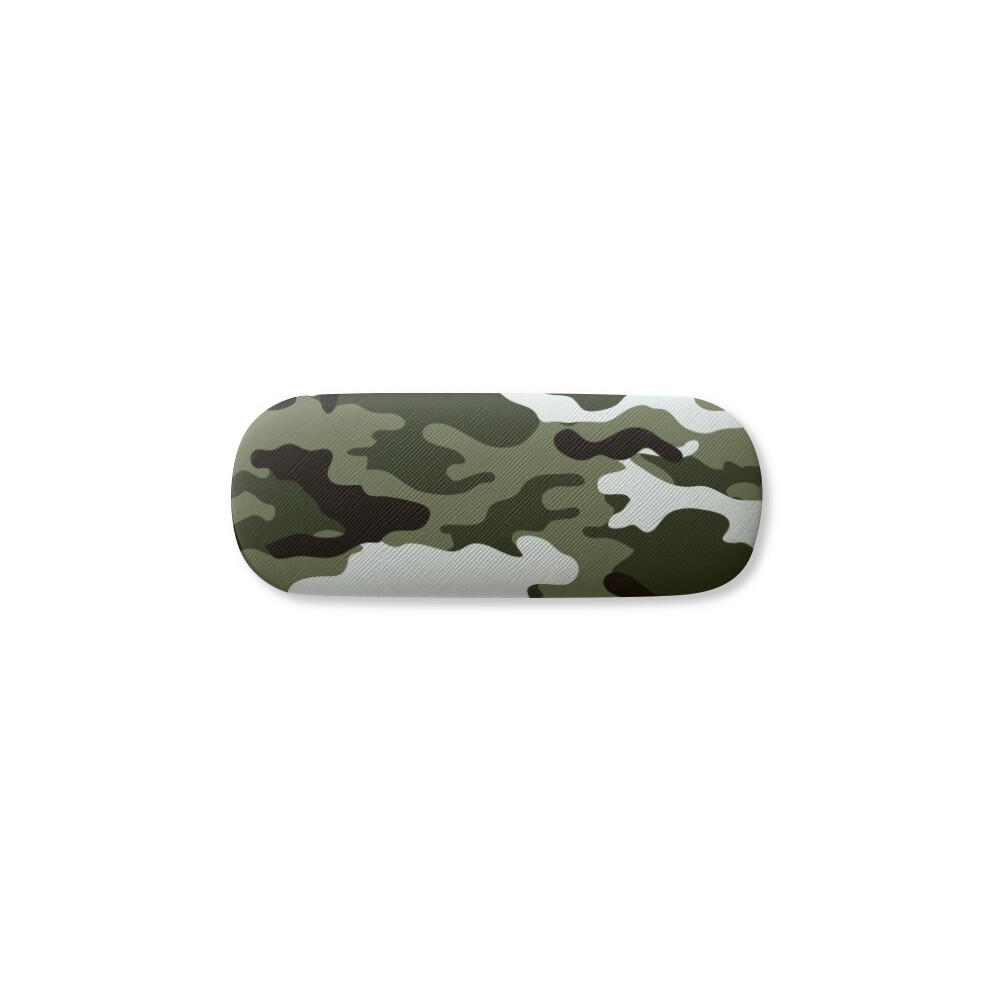 Diythinker Grain Camouflage Line Art Illustration Pattern Glasses Case Eyeglasses Hard Shell Storage Spectacle Box