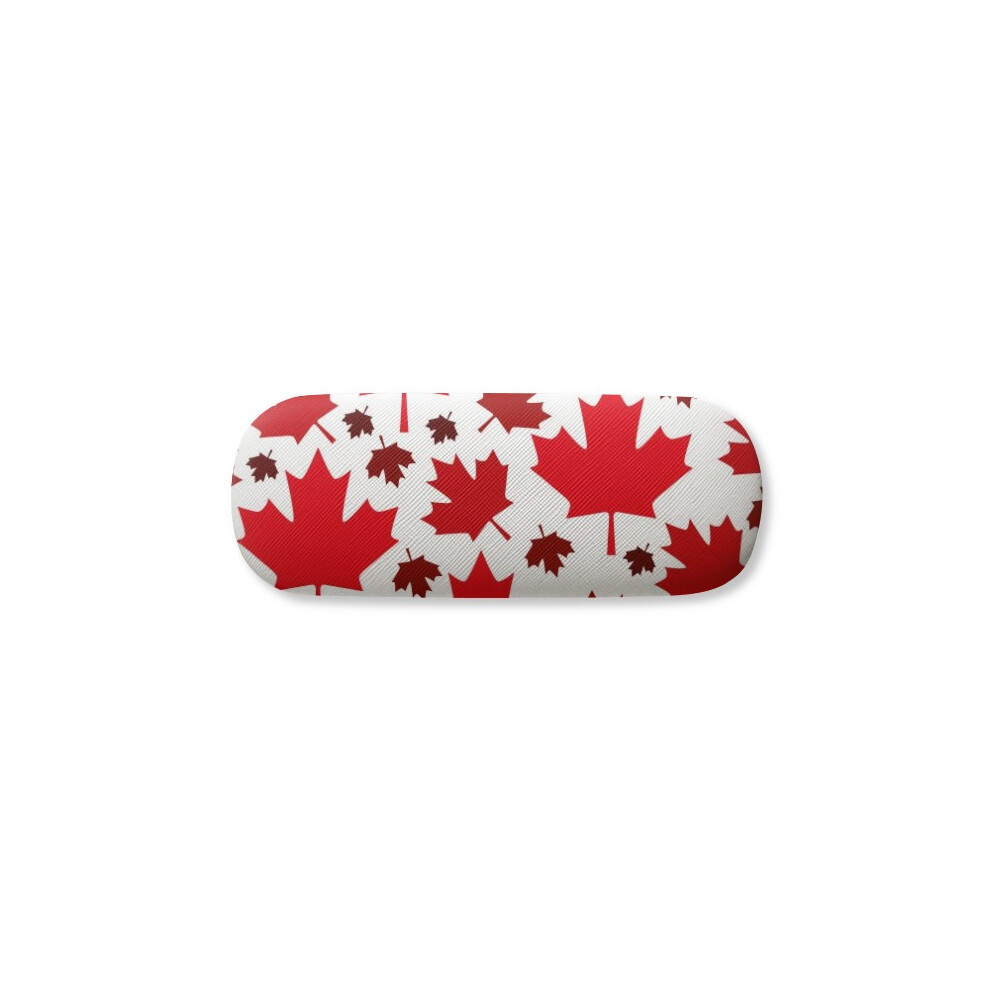 Diythinker Canada Flavor Canadian Maple Flag Glasses Case Eyeglasses Hard Shell Storage Spectacle Box