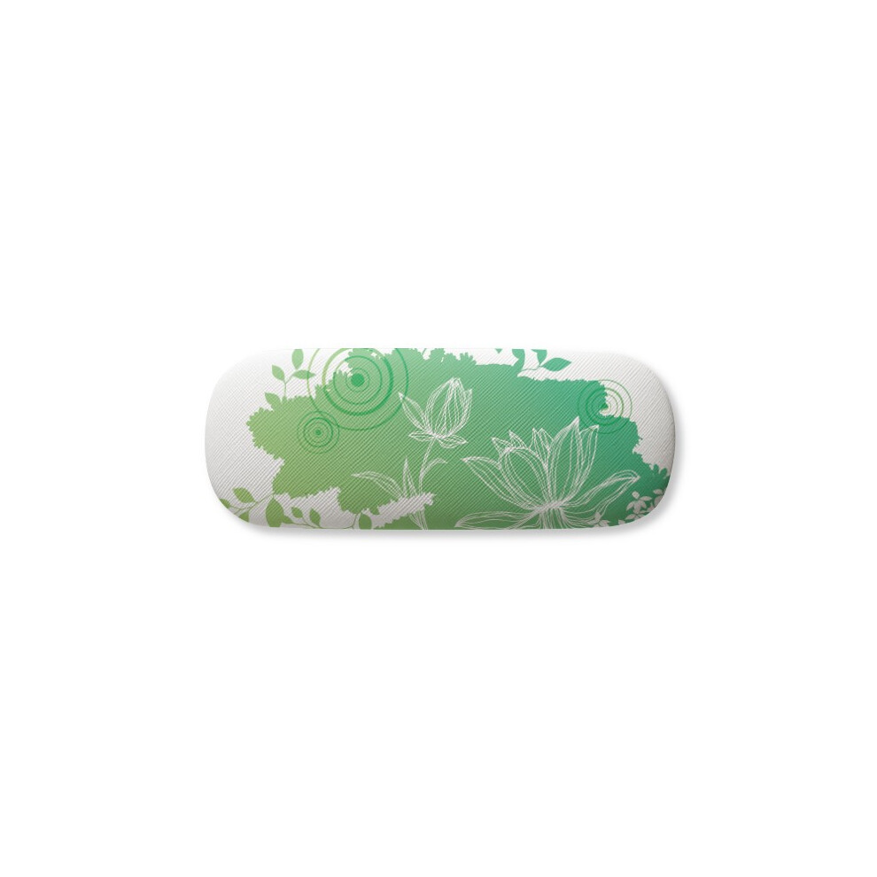 Diythinker Lotus Flower Frog Flower Glasses Case Eyeglasses Hard Shell Storage Spectacle Box