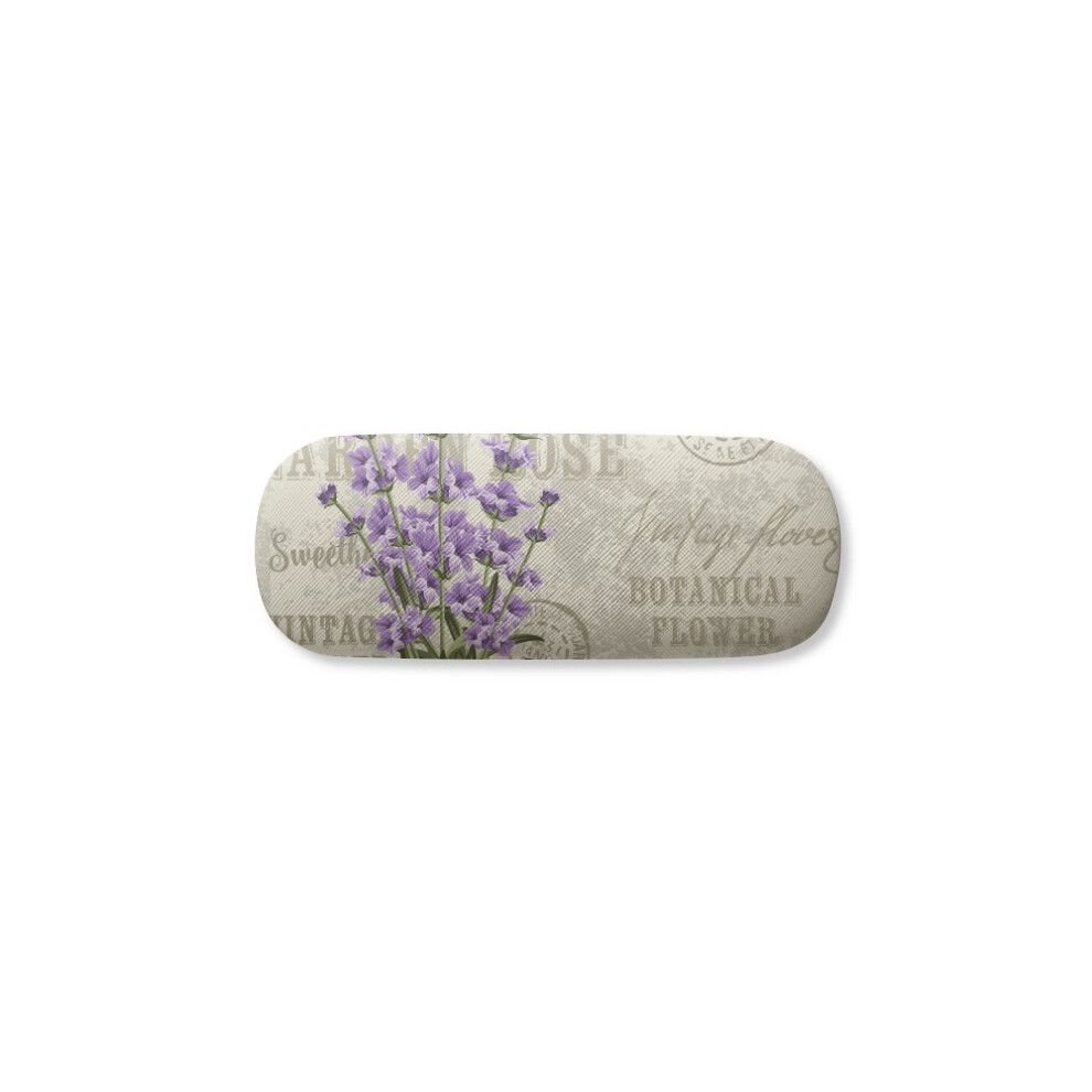 Diythinker Purple/Lavender Flower Glasses Case Eyeglasses Hard Shell Storage Spectacle Box