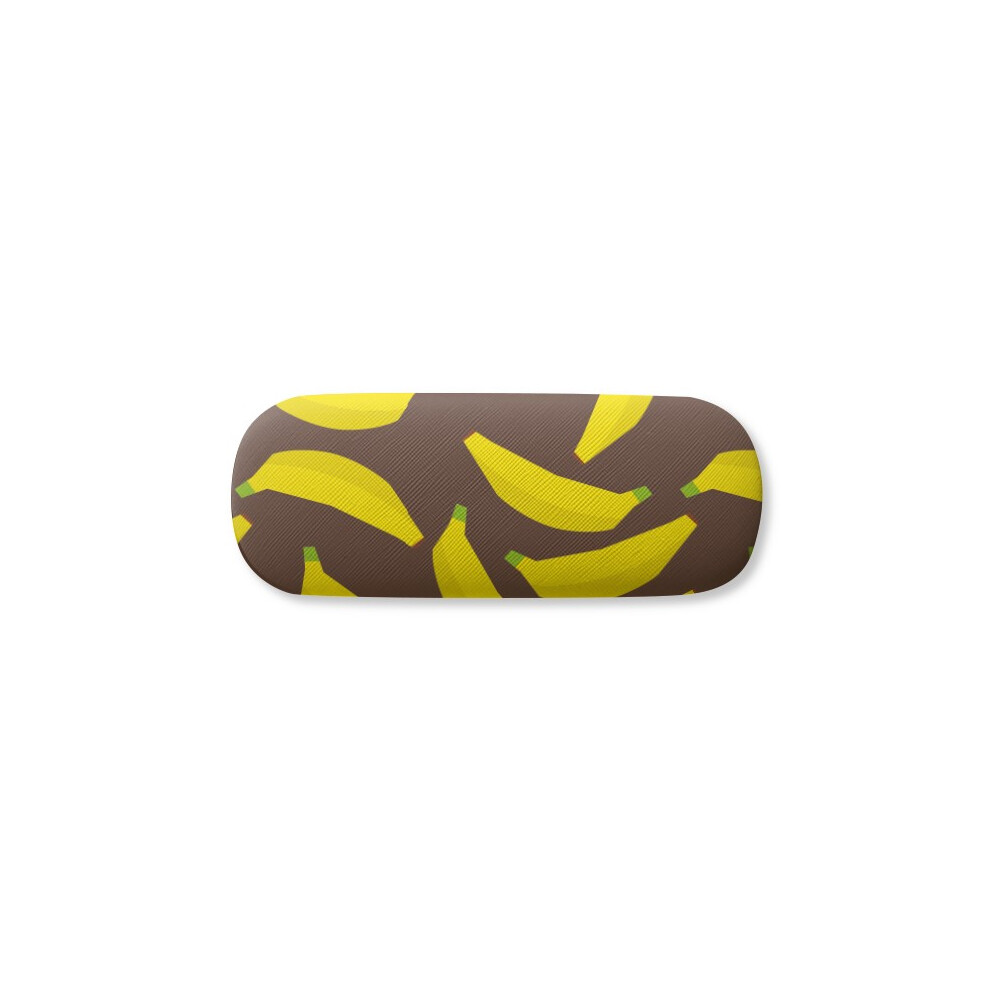 Diythinker Yellow Banana Fruit Illustration Pattern Glasses Case Eyeglasses Hard Shell Storage Spectacle Box