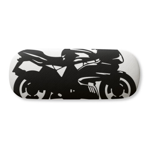 Motorcycle Mechanical Black Illustration Glasses Case Eyeglasses Hard Shell Storage Spectacle Box