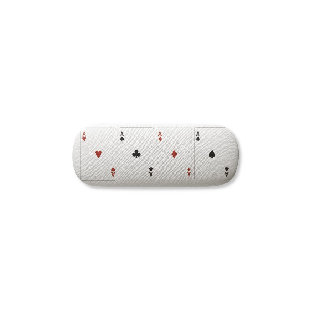 Diythinker A Heart Spade Club Pattern Glasses Case Eyeglasses Hard Shell Storage Spectacle Box