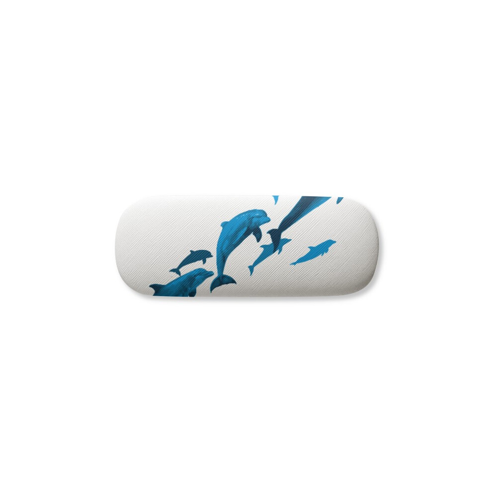 Diythinker Dolphin Big Small Glasses Case Eyeglasses Hard Shell Storage Spectacle Box