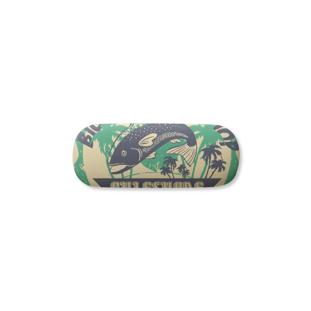 Diythinker Fish Coconut Tropical Glasses Case Eyeglasses Hard Shell Storage Spectacle Box